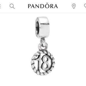 Pandora 18th Birthday Dangle Charm